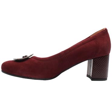 BIOECO 6844 2563 SHOE - BURGUNDY SUEDE